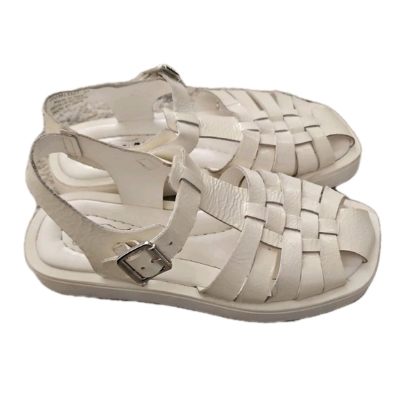 Free People Womens White Finn Fisherman Platform Sandal 37 - Picture 4 of 14